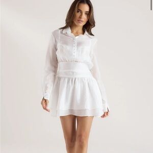 Lounge Sheer Shirt Dress